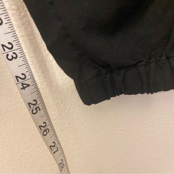 Loft black pull on lyocell modal blend hi rise jogger pants zipper ankle M - Picture 10 of 13